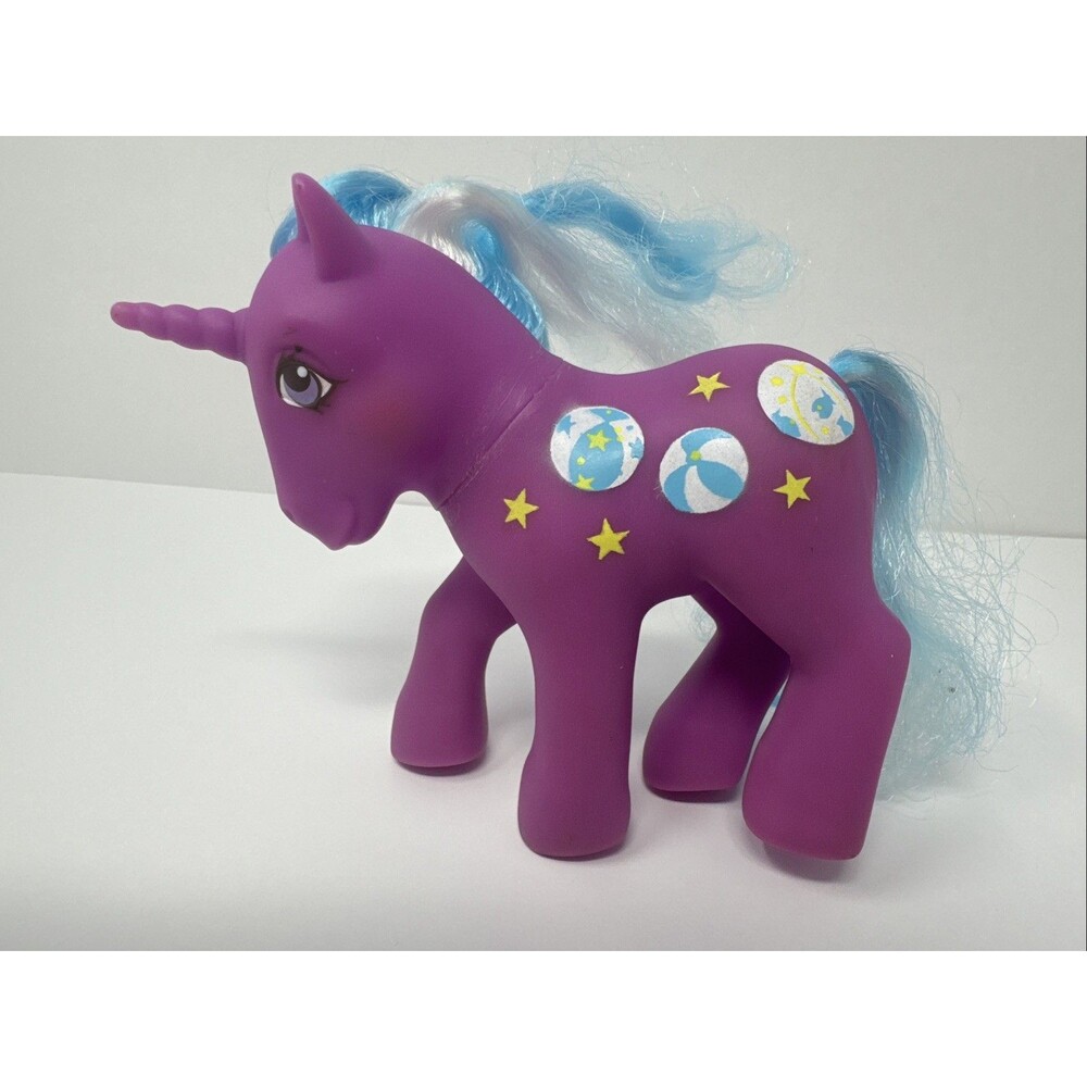 Vintage My Little Pony G1 Beachball Sunshine Unicorn MLP Hasbro 1985 purple